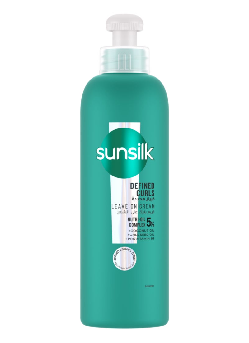 Sunsilk كريم ليف أون مع زيت الجوجوبا للشعر المجعد والمجعد لتعريف التجاعيد - Image 1