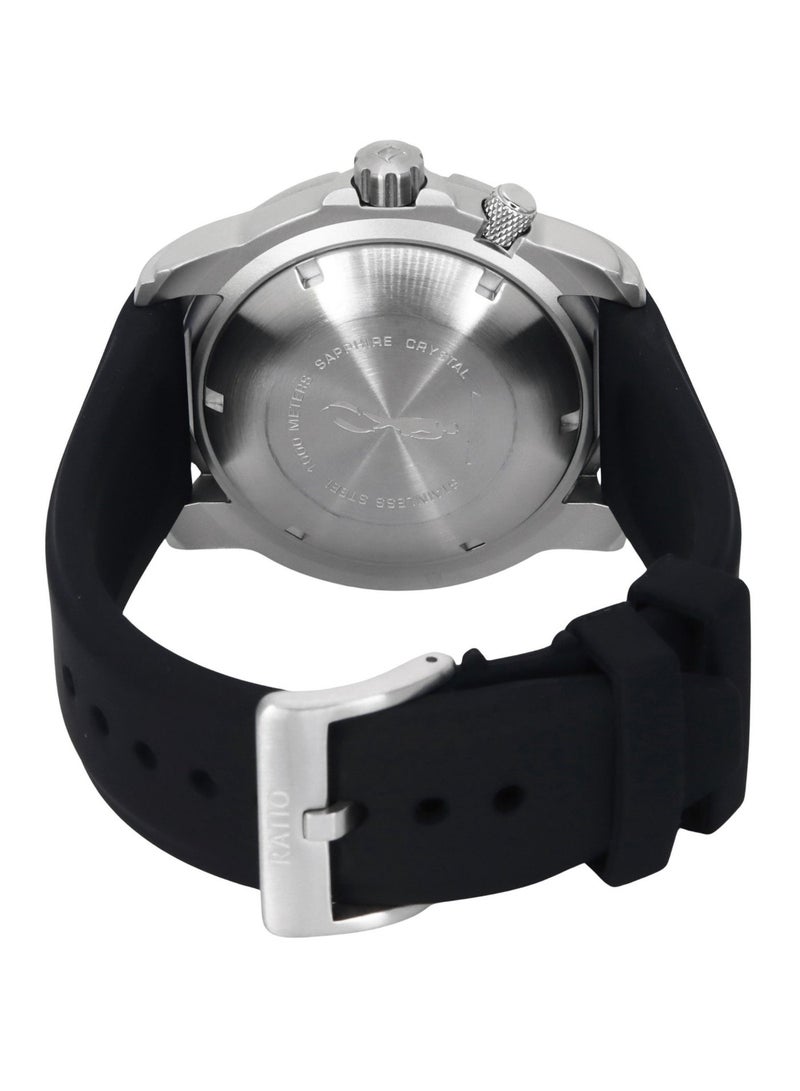 Ratio FreeDiver Version 02 Helium Safe 1000M Sapphire Automatic Black Dial 1068HA90-34VA-BLK-V02 Men's Watch - Image 3