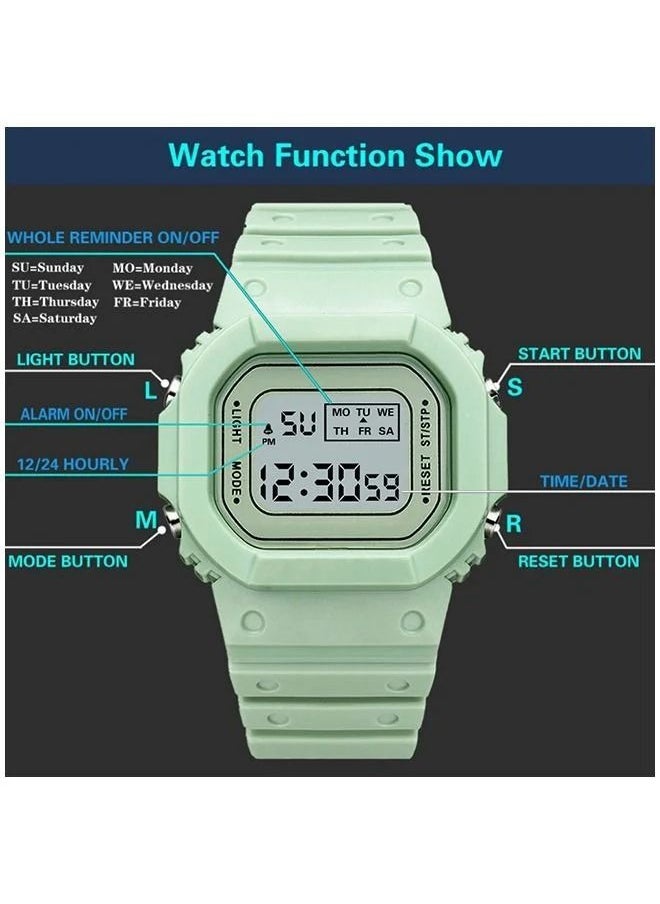 In Air - 4Pcs Kids Water Resistant Digital Watch - Image 1