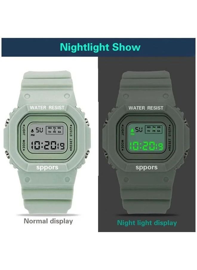 In Air - 4Pcs Kids Water Resistant Digital Watch - Image 1