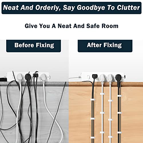 Easytle Cable Clips Nail in Cable Clips 100 Pcs 8mm Flat Ethernet Cable Wall Clips Cable Tacks Coax Cable Clip Speaker Wire Clips Cable Nails for Cords Cat5/Cat5e/Cat6/Cat7 RJ45 Cord Clips - Image 5