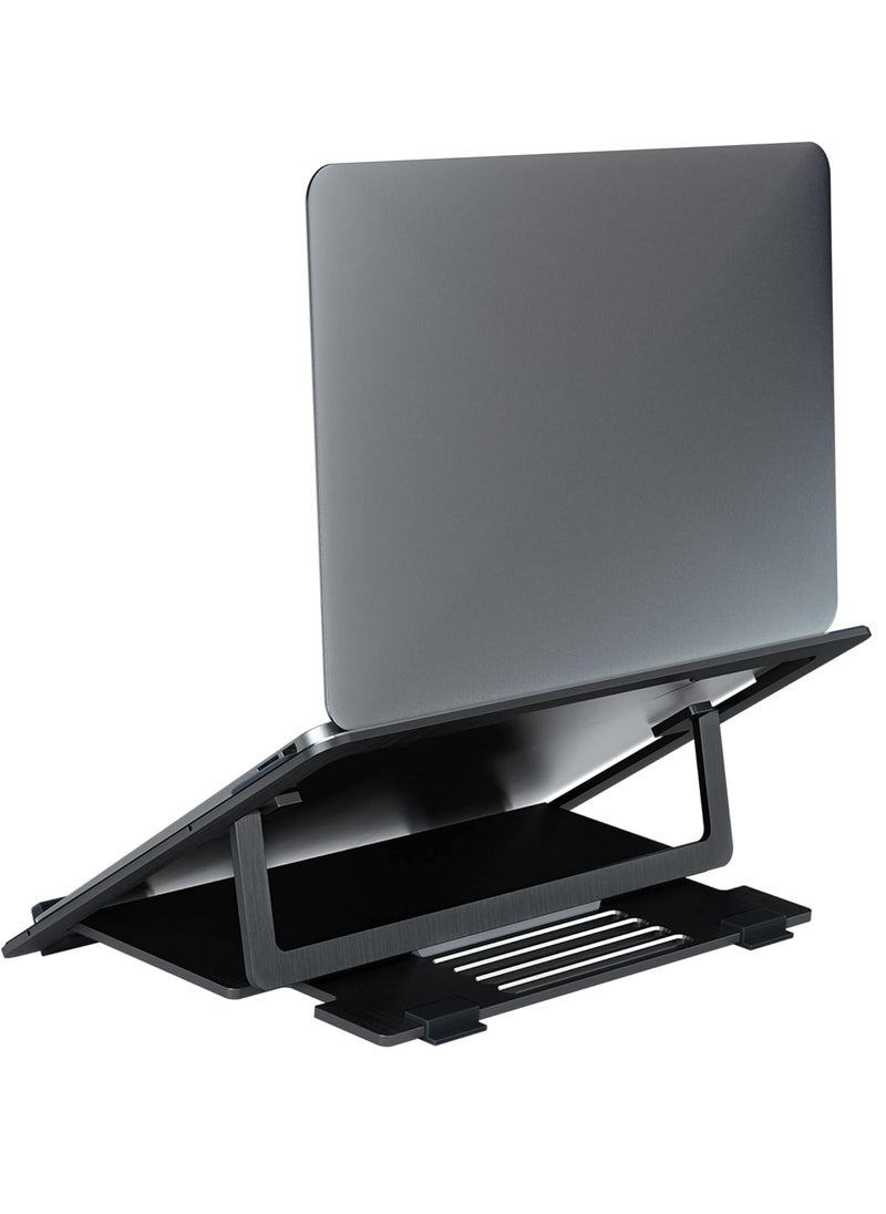COOLER MASTER ErgoStand Air 30th Anniversary Laptop Cooler, Aluminum Alloy, Soft Rubber Padding, Ergonomic Versatility, Portable & Lightweight, Supports up to 15” Laptop | Black  - Image 2
