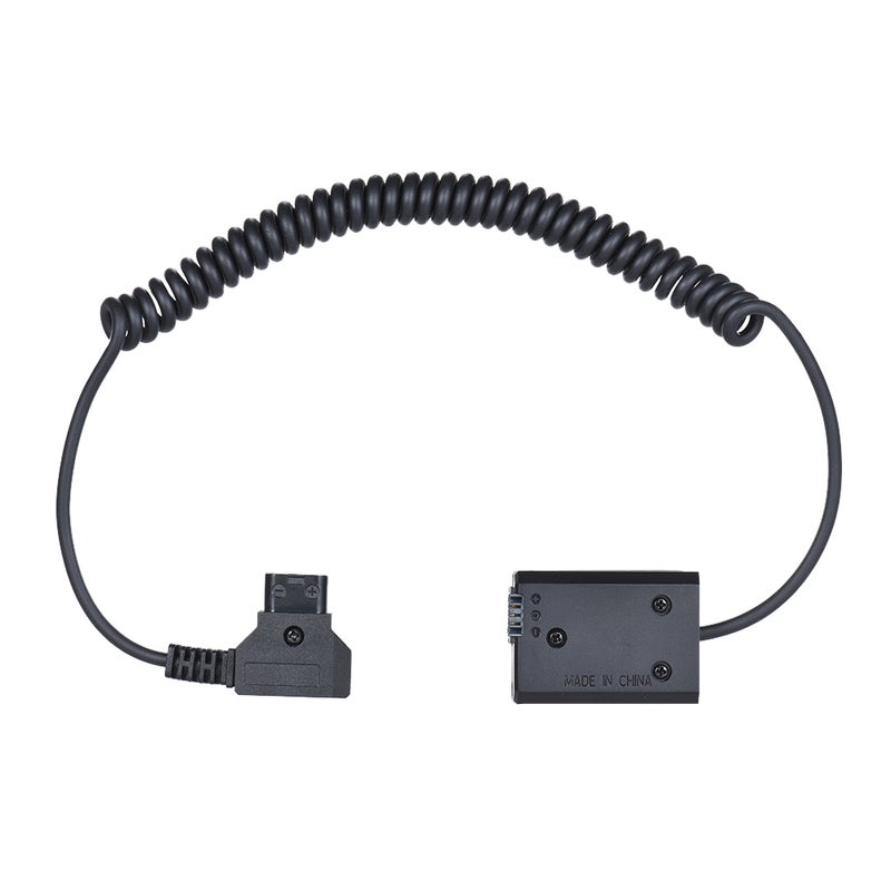 NP-FW50 Battery Coupler: 11-17V Wide Input 8V 2A Output Coiled Cable D-TAP Adapter - Elastic Neat Design Power Adapter for Sony Mirrorless Cameras & External V-Mount Batteries - Image 4