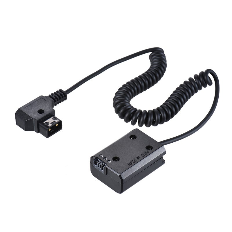 NP-FW50 Battery Coupler: 11-17V Wide Input 8V 2A Output Coiled Cable D-TAP Adapter - Elastic Neat Design Power Adapter for Sony Mirrorless Cameras & External V-Mount Batteries - Image 5