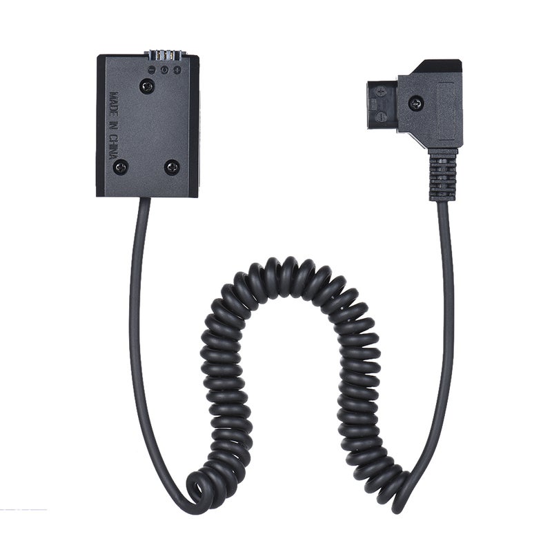 NP-FW50 Battery Coupler: 11-17V Wide Input 8V 2A Output Coiled Cable D-TAP Adapter - Elastic Neat Design Power Adapter for Sony Mirrorless Cameras & External V-Mount Batteries - Image 3