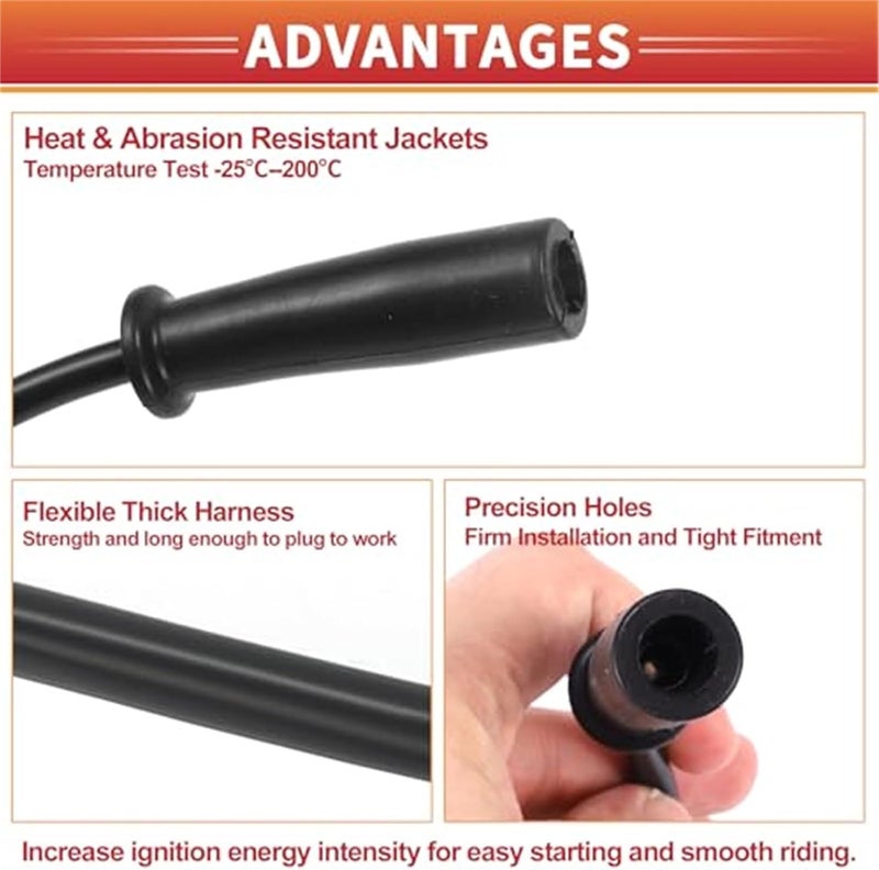 Vuzmode Ignition Coil Wires for Jeep Cherokee XJ - Image 2