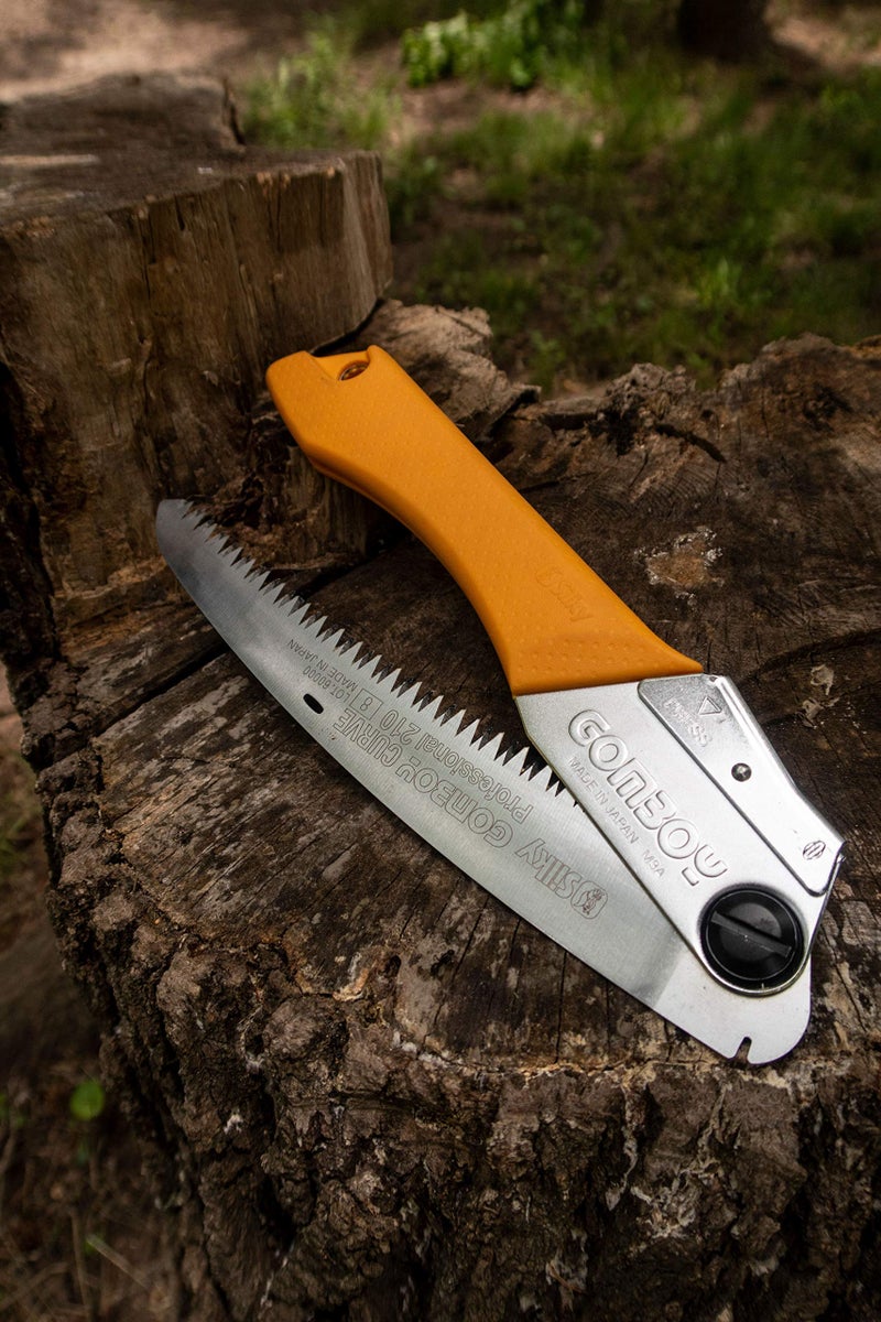Silky GomBoy Curve Professional Folding Saw 210mm, Large Teeth (717-21) - Image 5