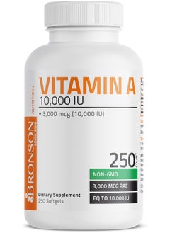 Bronson Vitamin A 10,000 Iu Premium Non-Gmo Formula, 250 Softgels  - Image 4