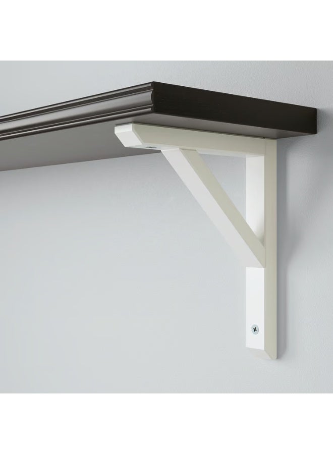 IKEA (IKEA) رف حائط بني-أسود/أبيض من خشب الأسبن المصبوغ، 80×20 سم - Image 4
