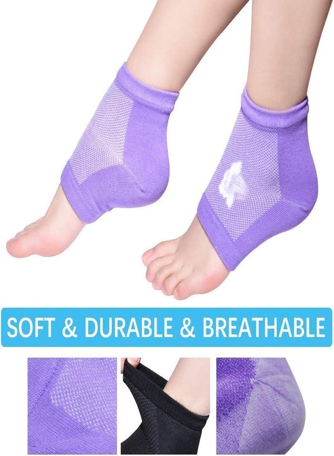 DISONE Crack Cotton Foot Protector Moisturizing Socks with Spa Gel Heel Pain Relief Silicone Gel Pad Heel with Spa Botanical for Men and Women Cotton Socks (Cotton Half Heel With Gel) - Image 4