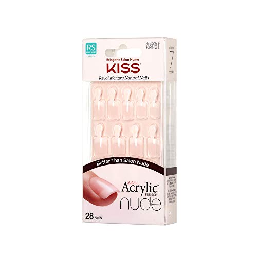Kiss Salon Acrylic Nude French Nails 28 Count (Breathtaking) (3 Pack) - Image 3