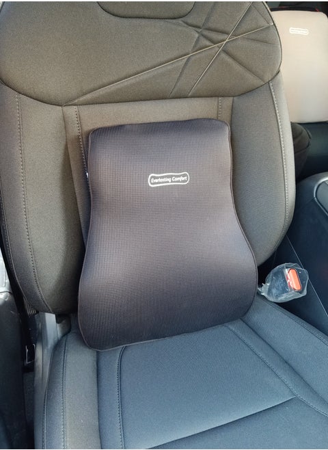 Memory Foam Lumbar Support Pillow Ergonomic Designed for Back Pain Relief and Correct Posture