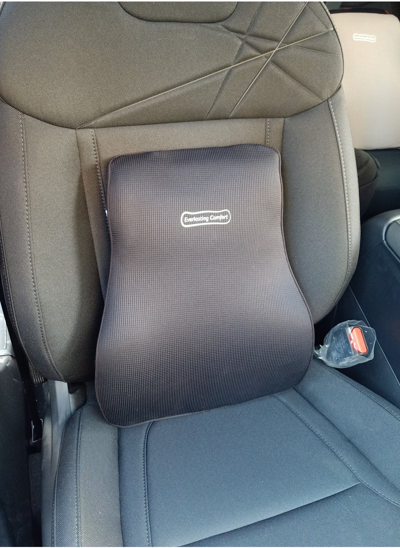 Memory Foam Lumbar Support Pillow Ergonomic Designed for Back Pain Relief and Correct Posture