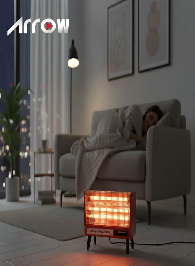 Arrow 2400W Electric Heater | High Efficiency & Energy Saving | Ultra High Power | Safety Device for Auto Switch-Off When Tip-Over | 2 Years Warranty | Model: RO-CP2400H - Image 4