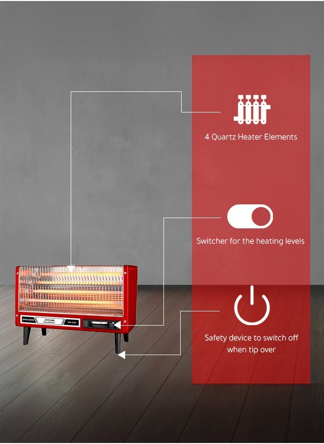 Arrow - 2400W Electric Heater | High Efficiency & Energy Saving | Ultra High Power | Safety Device for Auto Switch-Off When Tip-Over | 2 Years Warranty | Model: RO-CP2400H - Image 1