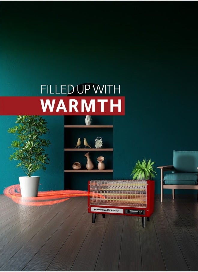 Arrow - 2400W Electric Heater | High Efficiency & Energy Saving | Ultra High Power | Safety Device for Auto Switch-Off When Tip-Over | 2 Years Warranty | Model: RO-CP2400H - Image 1