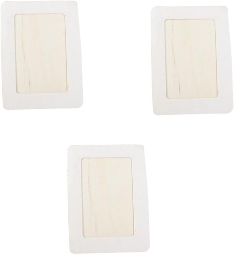 3pcs Drawing Picture Frame Wooden Tabletop Photo Holder 14x19cm DIY Painting Display Frames with Stand for Early Education Artwork - Image 1