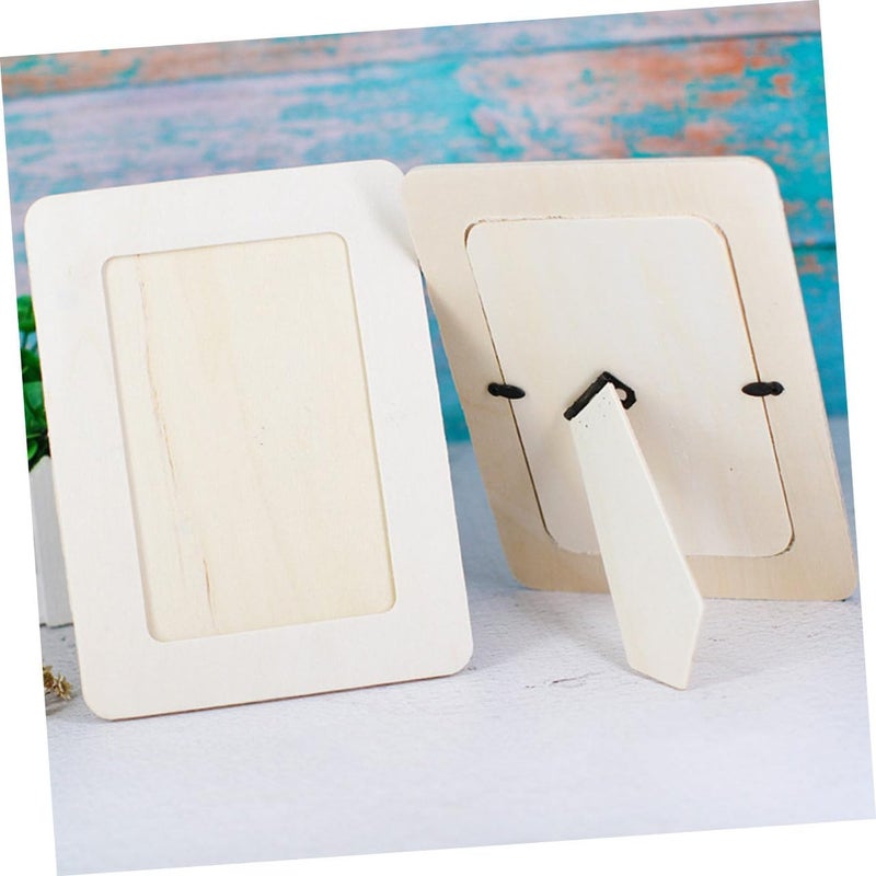 3pcs Drawing Picture Frame Wooden Tabletop Photo Holder 14x19cm DIY Painting Display Frames with Stand for Early Education Artwork - Image 4