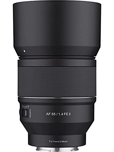 Samyang 85mm F14 AF Series II Full Frame Telephoto Lens for Sony E UltraSharp Autofocus Smooth Bokeh WeatherSealed Quiet Linear STM Motor Custom Switch Focus Hold Button - Image 1
