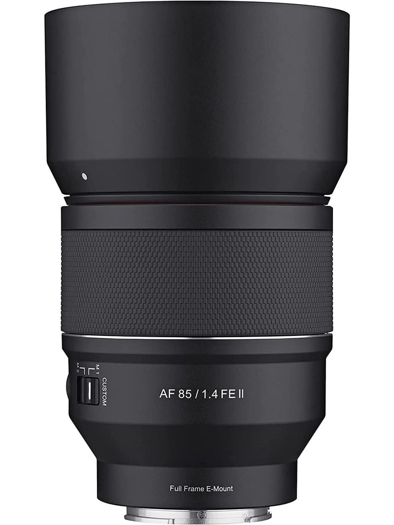 Samyang 85mm F14 AF Series II Full Frame Telephoto Lens for Sony E UltraSharp Autofocus Smooth Bokeh WeatherSealed Quiet Linear STM Motor Custom Switch Focus Hold Button - Image 2