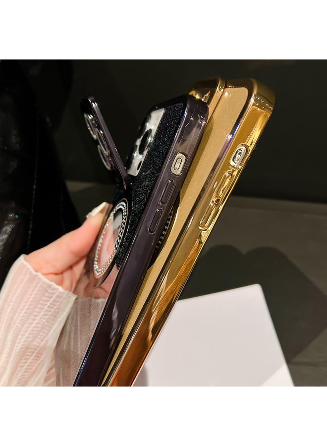 S-TOP Case For iPhone 15 Pro Starry Glitter MagSafe Lens Holder Phone Case - Image 2