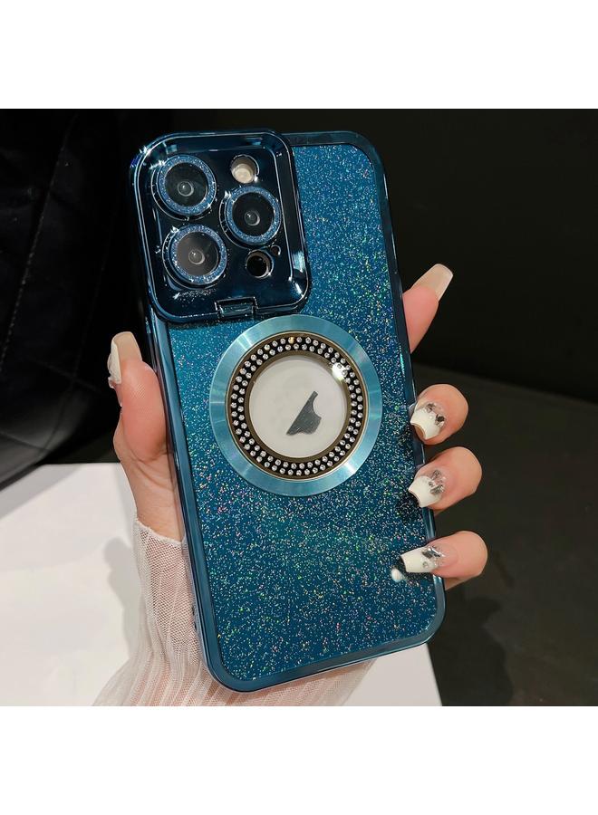 S-TOP Case For iPhone 15 Pro Starry Glitter MagSafe Lens Holder Phone Case - Image 1