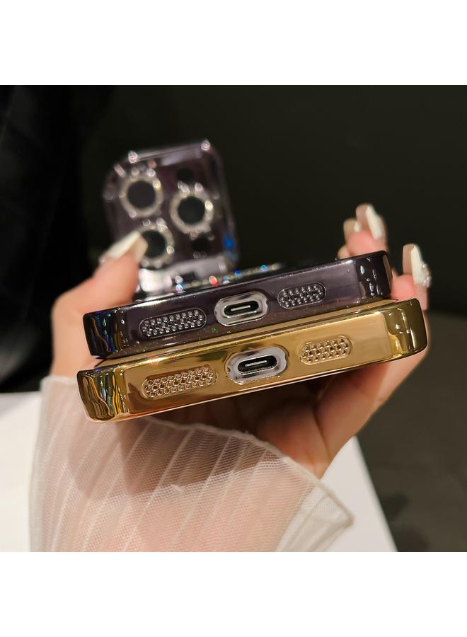 S-TOP Case For iPhone 15 Pro Starry Glitter MagSafe Lens Holder Phone Case - Image 4