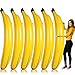 Hollowfly 6 Pcs 70 Inch Giant Inflatable Banana PVC Toy Game Bachelorette Party Decoration Balloons Fun Inflatable Banana Props for Pool Swimming Party Favors Supplies - Image 2