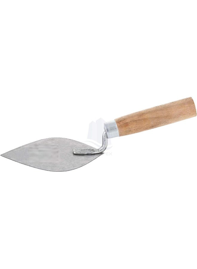 Royal Apex Masonry Plastering Trowel With Wooden Handle Metal Blade For Multi-Purpose 6Inch  - Image 4