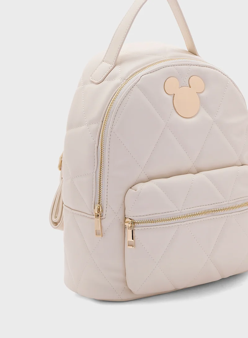 اس بي كاركترز Minnie Mouse Accent Zip Over Backpack
