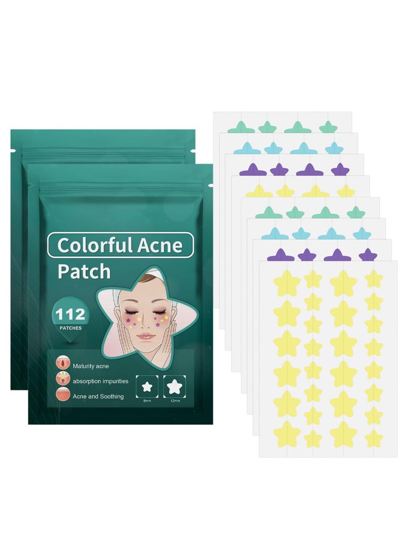 Y&D 2 Pack Pimple Acne Patches, Star-shaped Absorbing Cover Patch Hydrocolloid Spot Dots Stickers for Acne, Blemish, Pimples, Whiteheads Zit (224 Pcs)  - Image 1