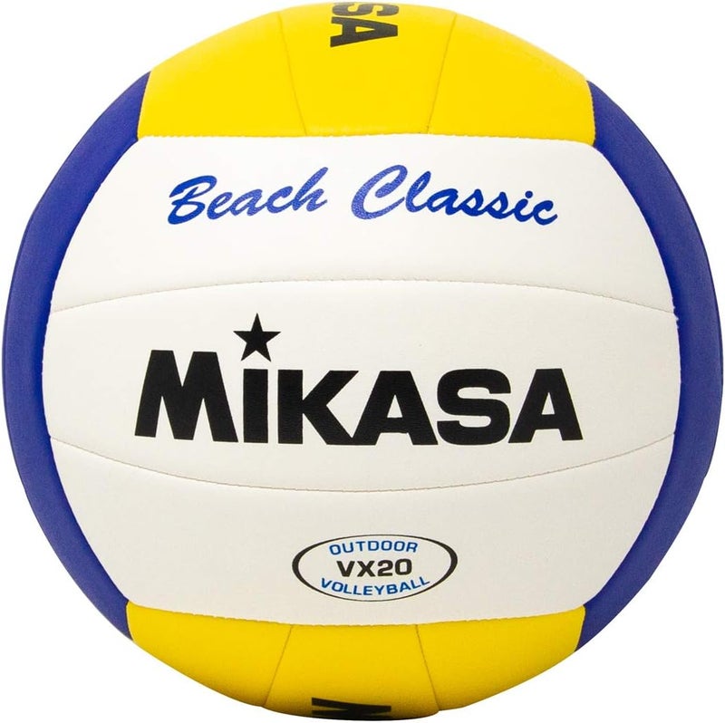 Mikasa VX20 Beach Classic Volleyball White - Image 1