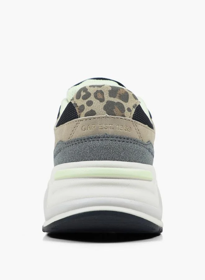 Gap BLACK Women Marathon Lace-Up Ankle Sneakers for Women | Best Price UAE