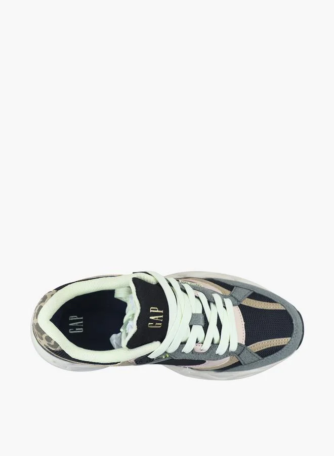 Gap BLACK Women Marathon Lace-Up Ankle Sneakers for Women | Best Price UAE