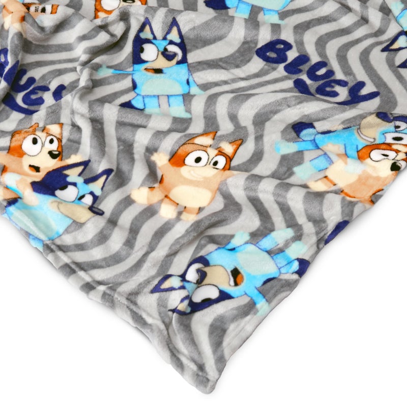Northwest Bluey Throw & Plush Hugger Set, 50"x60" Silk Touch Blanket with 3D Character Pillow â€“ Soft, Cozy Blanket for Kids and Toddlers - Image 4