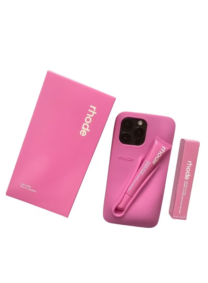 rhode Shortcake Silicone Lip Holder for Cell Phone, Lip Gloss Adhesive Sleeve for Phone, Lip Holder Stick-on Phone Case, Back Stick On Holder for iPhone Phones - Image 2