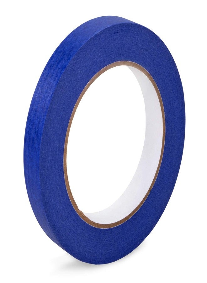 IDL Packaging شريط لاصق أزرق للدهان من IDL Packaging، مقاس 3/4 بوصة × 60 ياردة، مصنوع من المطاط الطبيعي (عبوة من 3 لفات) - لحماية الخطوط الحادة والأسطح - سهل الإزالة ولا يترك أي بقايا - Image 3