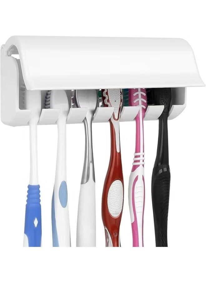Green Tiger Wall Mounted Toothbrush Holder For 6 Brushes - Image 1