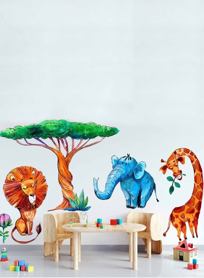 Kt Grup Kt Group Funny Animals Special Design Wall Sticker Set - Image 2