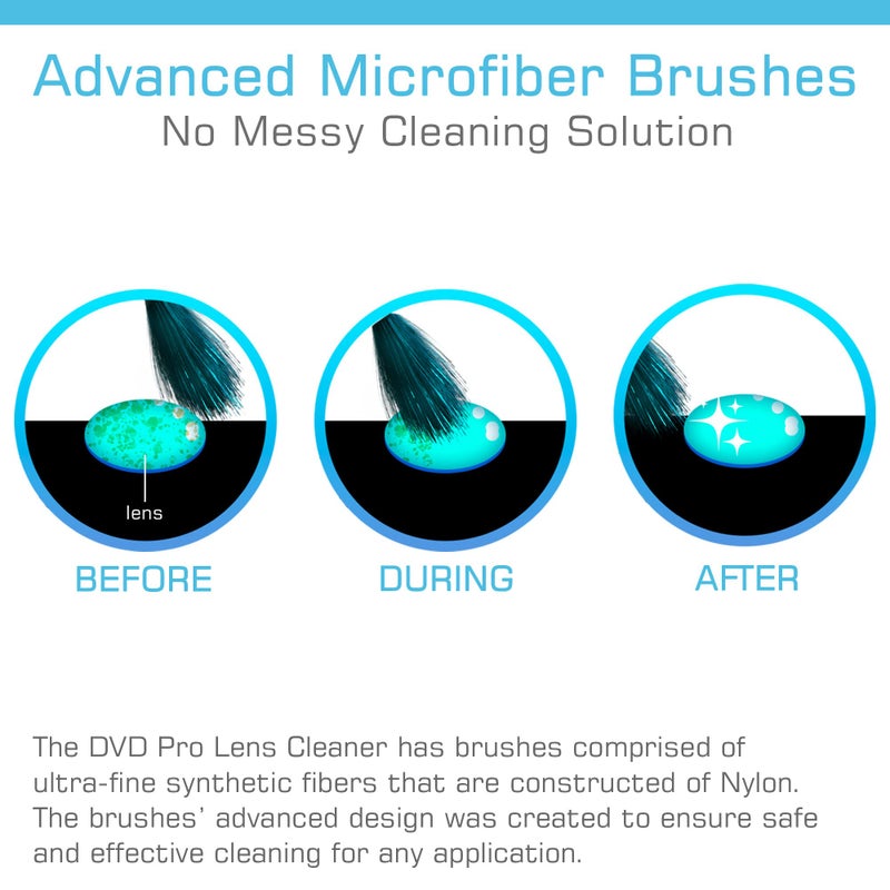 Maxell ماكسيل – 190059، منظف عدسة DVD مع نظام فرشاة الألياف الدقيقة - لتنظيف مثالي، إزالة الغبار والزيت، الجسيمات الصغيرة - متوافق مع جميع أقراص DVD، الكمبيوتر الشخصي، Xbox/xbox360 وأنظمة ألعاب Ps1/2 - Image 5
