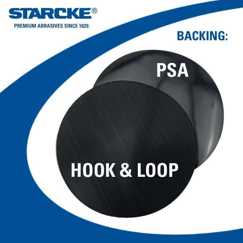 STARCKE Premium Conversion Pads for PSA Sticky Back Sanding Discs to Convert to Hook and Loop Backing (3 Pack, 5 Inch - No Hole) - Image 2