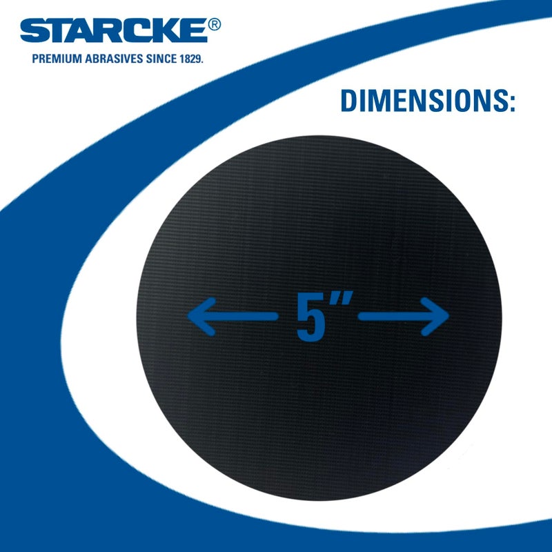 STARCKE Premium Conversion Pads for PSA Sticky Back Sanding Discs to Convert to Hook and Loop Backing (3 Pack, 5 Inch - No Hole) - Image 3