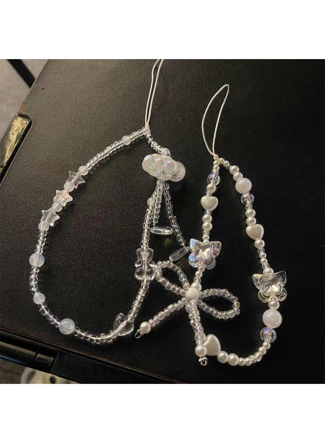 NIBEMINENT Phone Charm/ Chain Strap for Women Girls, Niche Temperament Cell Phone Case Lanyard Wrist Strap - Image 2