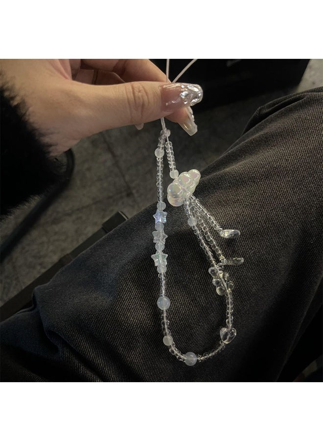 NIBEMINENT Phone Charm/ Chain Strap for Women Girls, Niche Temperament Cell Phone Case Lanyard Wrist Strap - Image 1