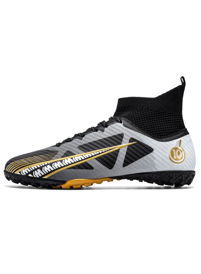 Large Size High-top Football Shoes Adult Long Spike Student Children's Football Shoes Broken Spike Non-slip Training Shoes For Men