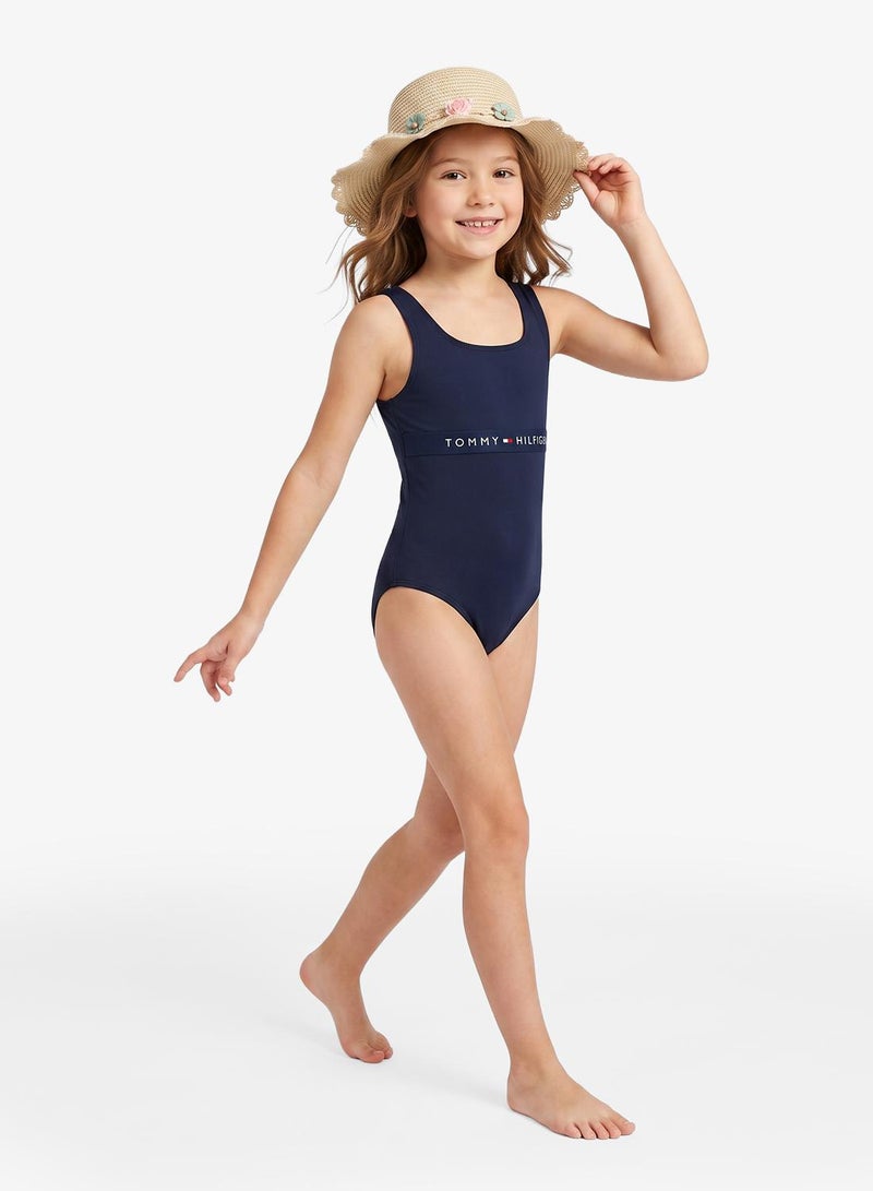 TOMMY HILFIGER Original Square Neck Scoop Back Swimsuit - Image 3