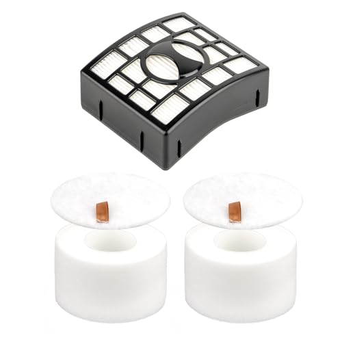 FILTERIST (3 Pack) NV680 1 HEPA Filter + 2 Foam Filters for Shark NV801UKT NZ801UK NZ801UKT NV680 NV681 NV682 NV683 NV800 NV801 NV803 UV810 NV620 AX910, Replacement HEPA Filter, Compare to XHF680 & XFF680 - Image 1