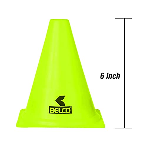 BELCO Sports 6 Inch Cones Pack 6,20 Space Markers Agility Combos - Image 2
