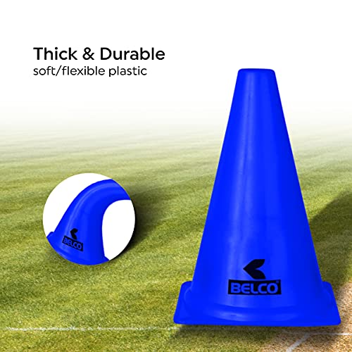 BELCO Sports 6 Inch Cones Pack 6,20 Space Markers Agility Combos - Image 3