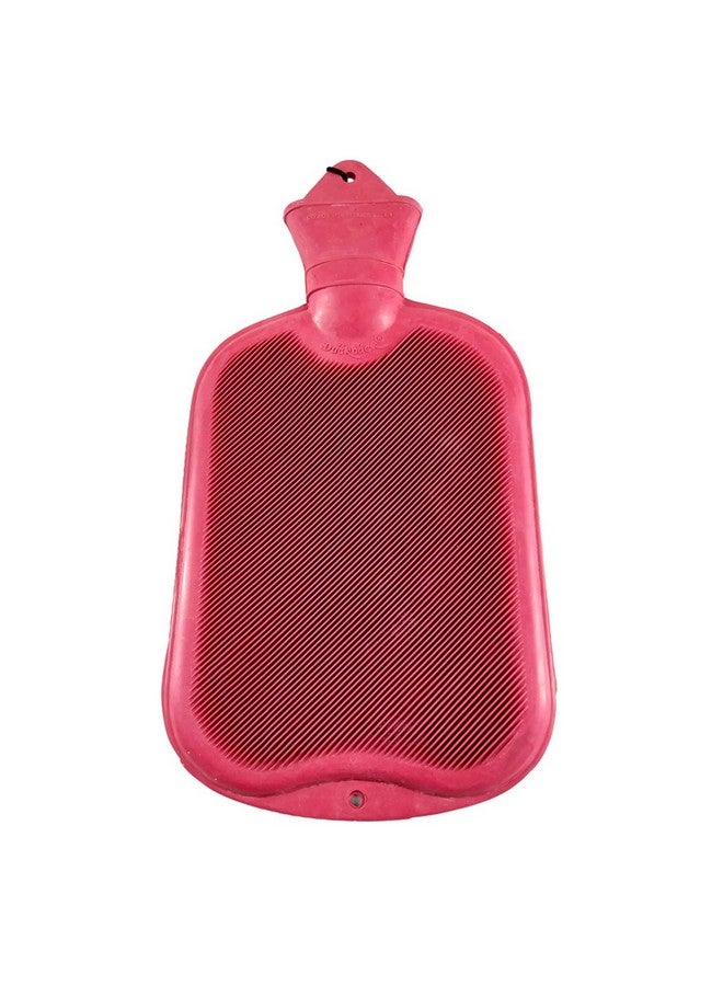 Duckback Original Leakproof Hot Water Bag Bottle with Metal Cap for Pain Relief, Back pain, Neck pain, Stomach pain etc (Large 1.5 litres , Pink) - Image 1